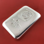 5 Troy Oz 999.5 Fine Silver Bullion ABC Mint Certified Ingot Bar ABC Gift Pouch