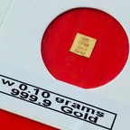 0.10 Grams 999.9 Fine Solid 24Kt Gold Certified Bullion Ingot Bar ABM Certifiers