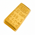 0.50 Grams 999.9 Fine Solid 24Kt Gold Certified Bullion Ingot Bar ABM Certifiers