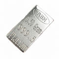 Platinum 0.50 Grams 999.5 Fine Solid Certified Bullion Ingot Bar ABM Certifiers