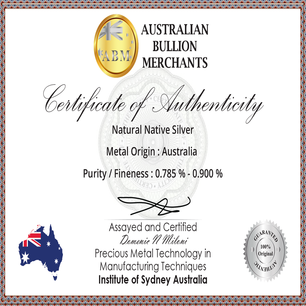 Australian Silver Nugget 1.20 grams Natural Native Prospected High Quality