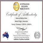 Australian Silver Nugget 2.09 grams Natural Native Prospected High Quality