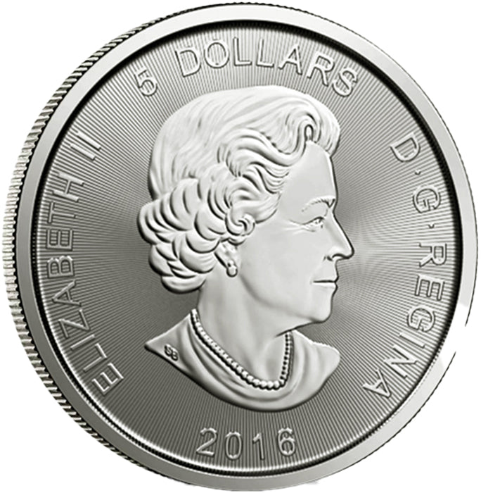 1 Oz 9999 Fine Silver 2016 Canada Predator Series Cougar Bullion Coin