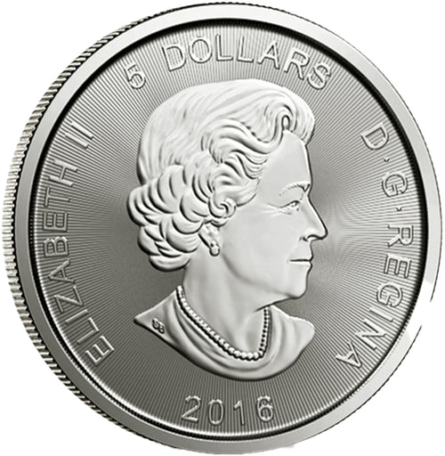 1 Oz 9999 Fine Silver 2016 Canada Predator Series Cougar Bullion Coin