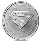 1 Troy Oz 9999 Fine Silver 2016 Canada Superman Elizabeth II Bullion Coin