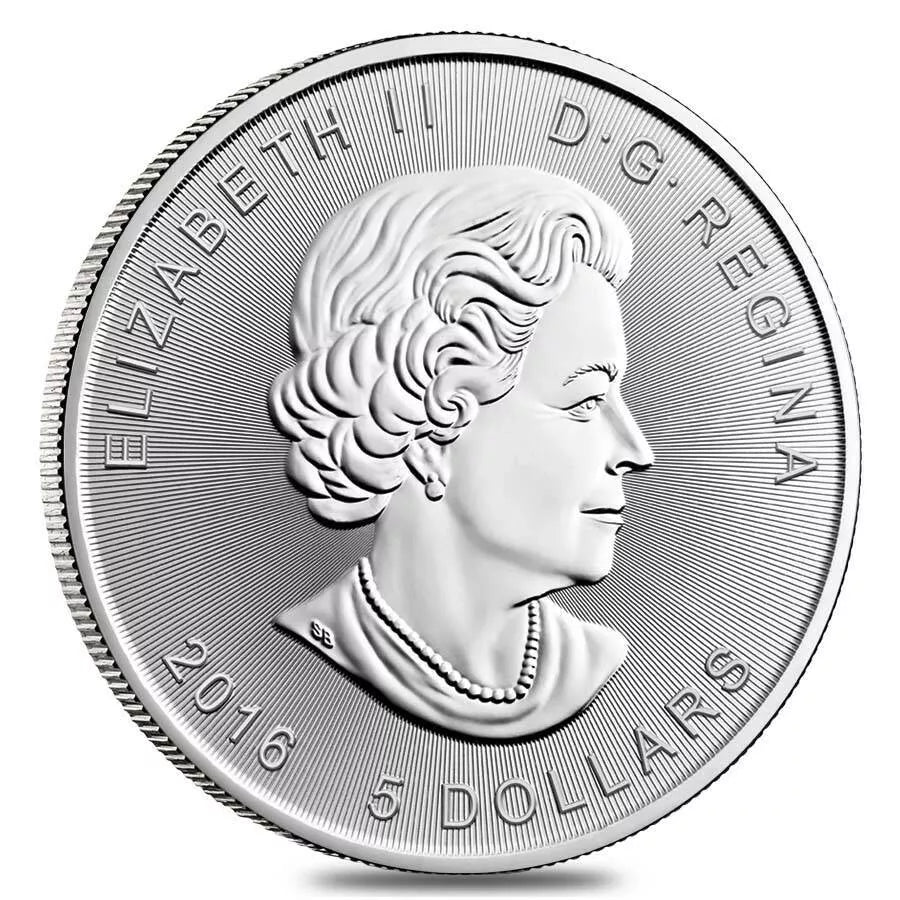 1 Troy Oz 9999 Fine Silver 2016 Canada Superman Elizabeth II Bullion Coin