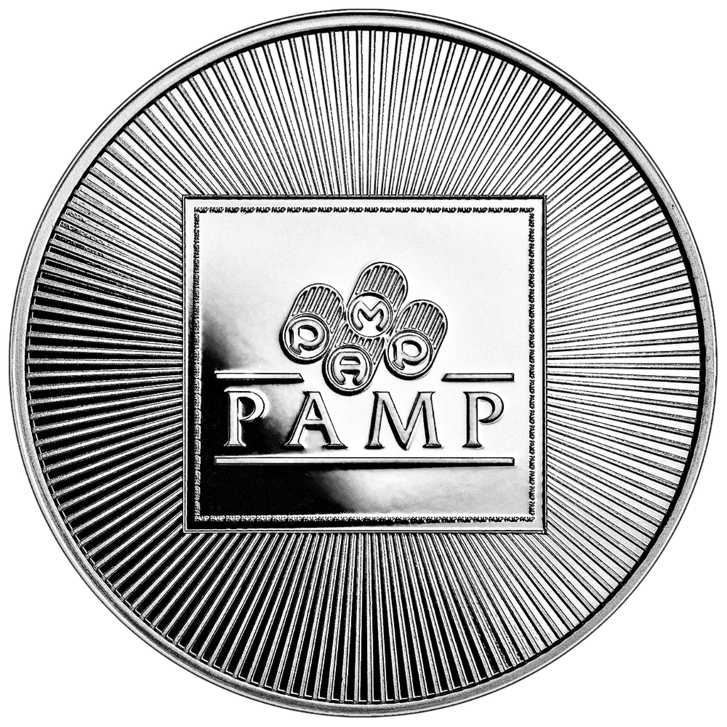1 Oz 999.0 PAMP Swiss Fine Silver Bullion Round Coin Minted in the USA