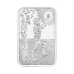 Eureka 5oz 999.5 Fine Silver Bullion ABC Mint Certified Ingot Bar + Pouch