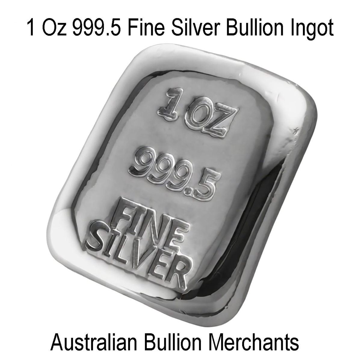 1 Oz 999.5 Fine Silver Certified Bullion Grade Ingot Bar Hand Poured