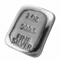 1 Oz 999.5 Fine Silver Certified Bullion Grade Ingot Bar Hand Poured