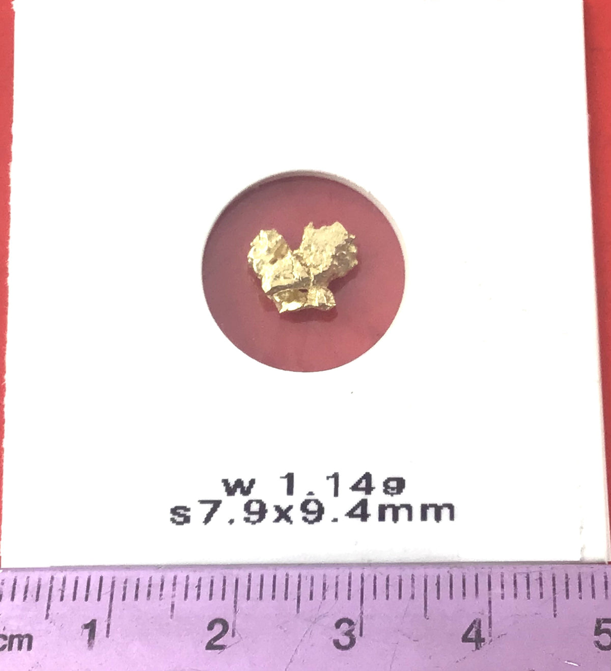 Gold Nugget Australian 1.14 grams Natural Native Hand Prospected High Quality