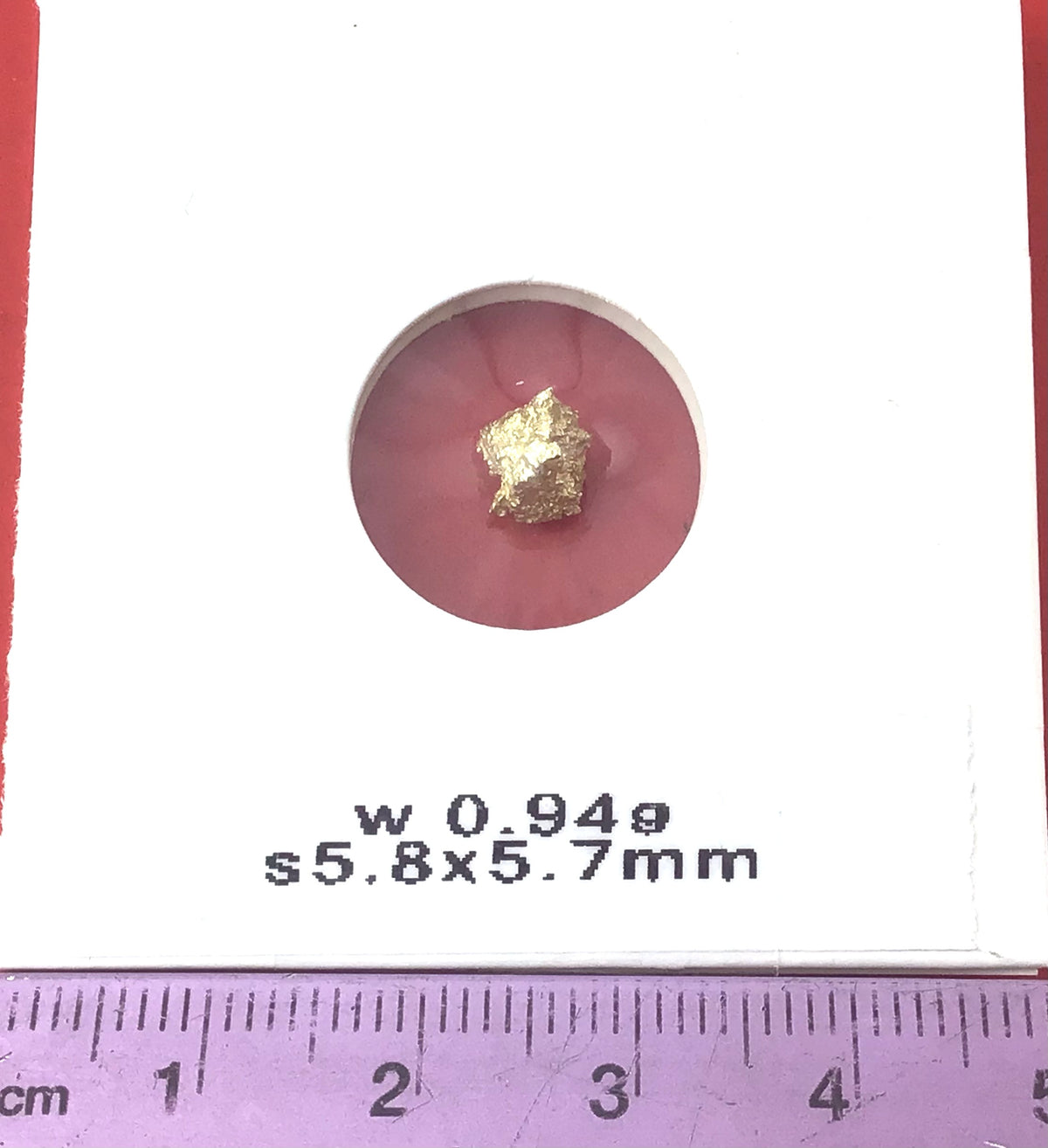 Gold Nugget Australian 0.94 grams Natural Native Hand Prospected High Quality