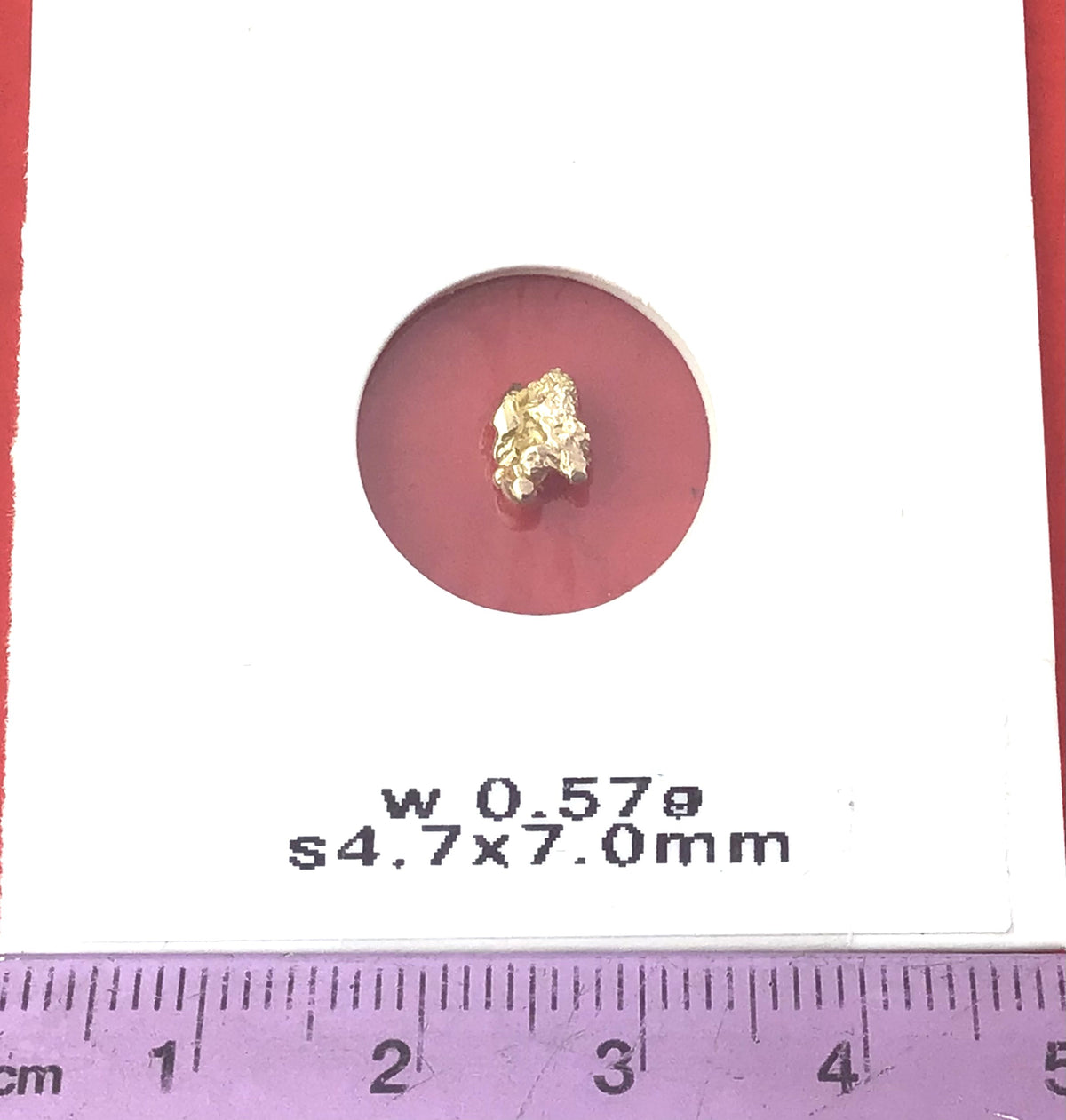 Gold Nugget Australian 0.57 grams Natural Native Hand Prospected High Quality