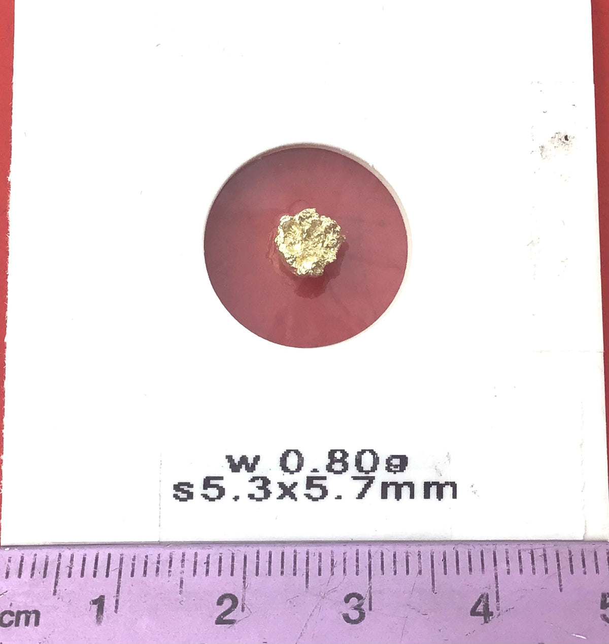 Gold Nugget Australian 0.8 grams Natural Native Hand Prospected High Quality
