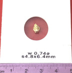 Gold Nugget Australian 0.74 grams Natural Native Hand Prospected High Quality