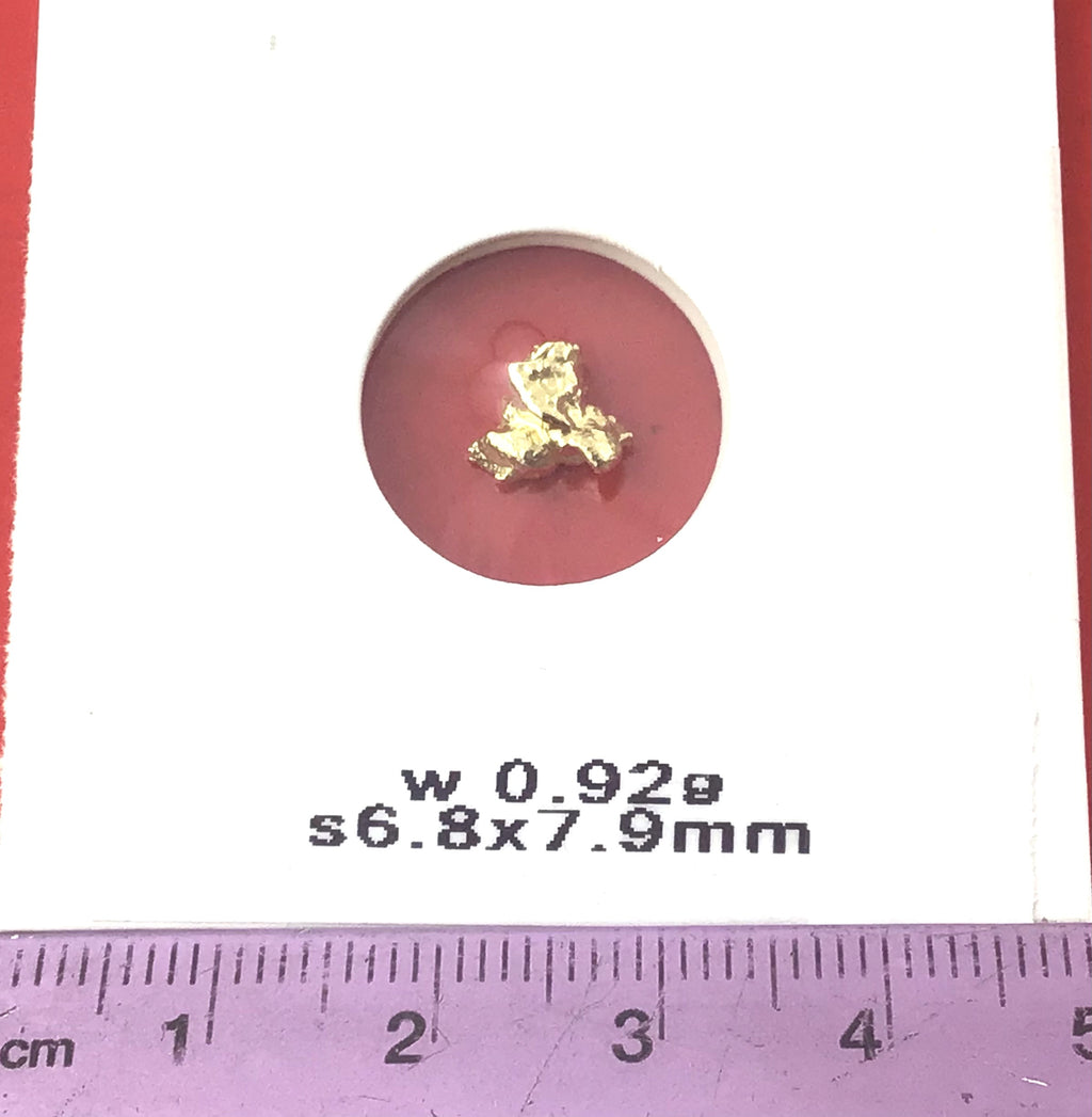 Gold Nugget Australian 0.92 grams Natural Native Hand Prospected High Quality