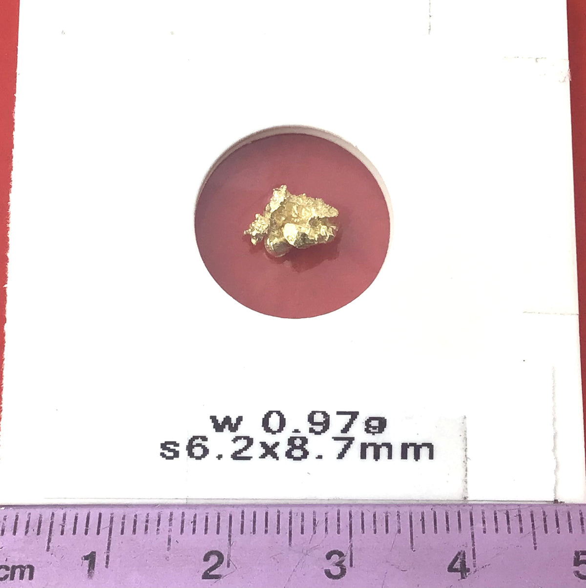 Gold Nugget Australian 0.97 grams Natural Native Hand Prospected High Quality