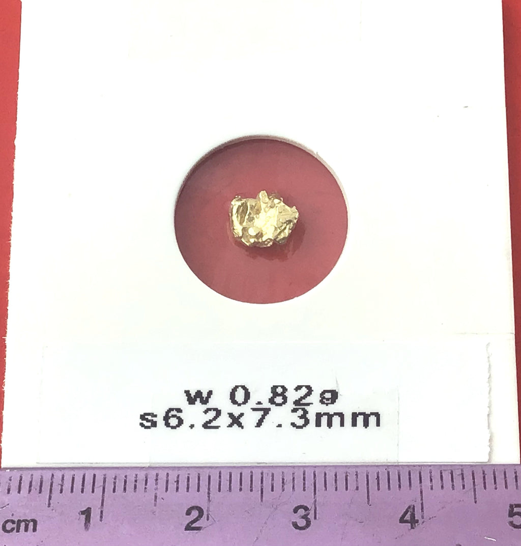 Gold Nugget Australian 0.82 grams Natural Native Hand Prospected High Quality