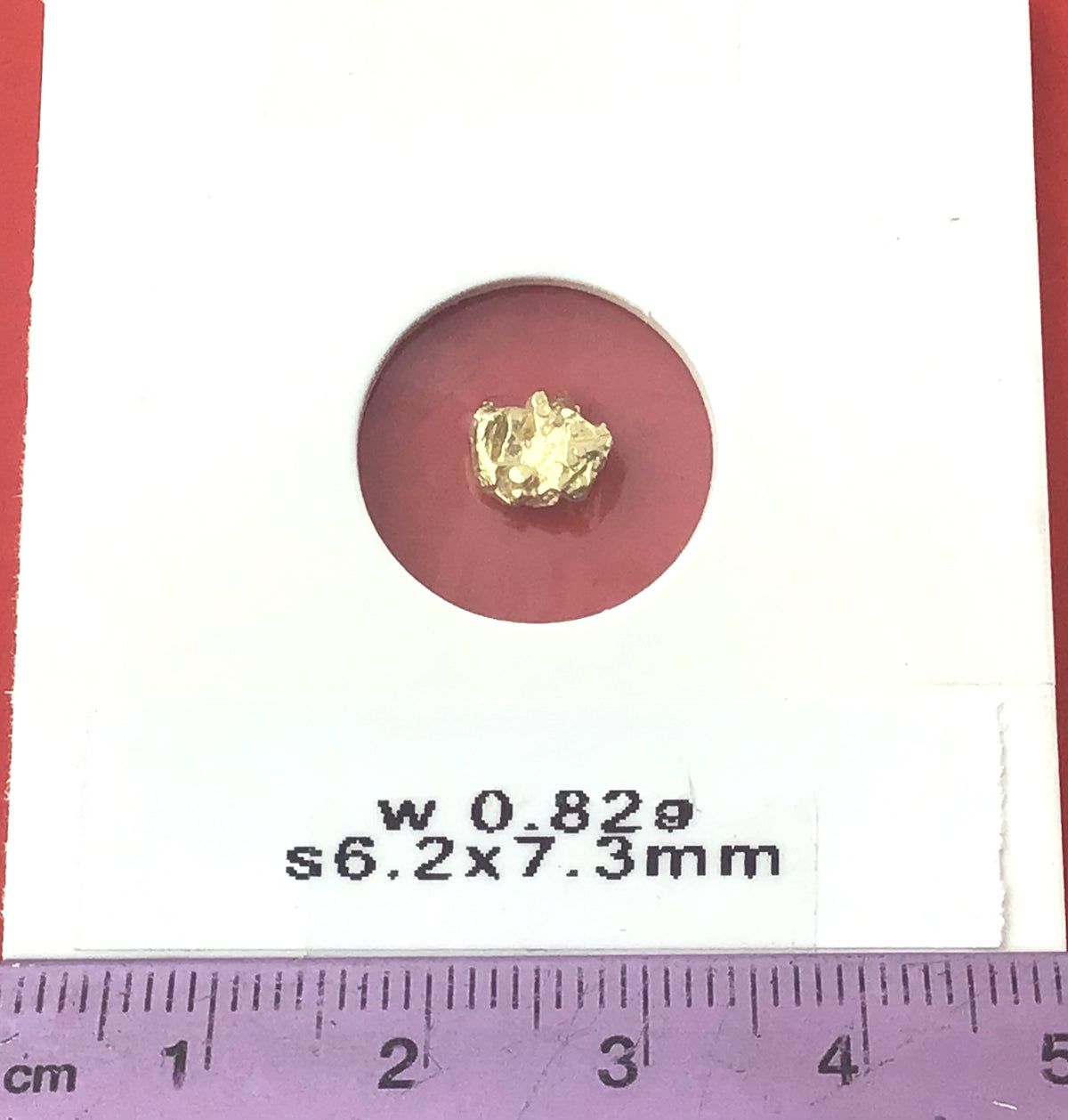 Gold Nugget Australian 0.82 grams Natural Native Hand Prospected High Quality