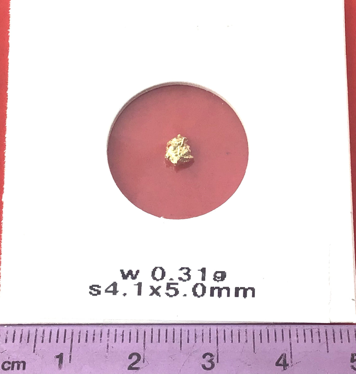 Gold Nugget Australian 0.31 grams Natural Native Hand Prospected High Quality