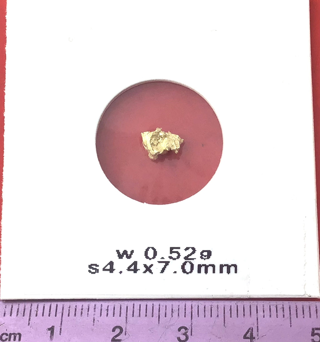 Gold Nugget Australian 0.52 grams Natural Native Hand Prospected High Quality
