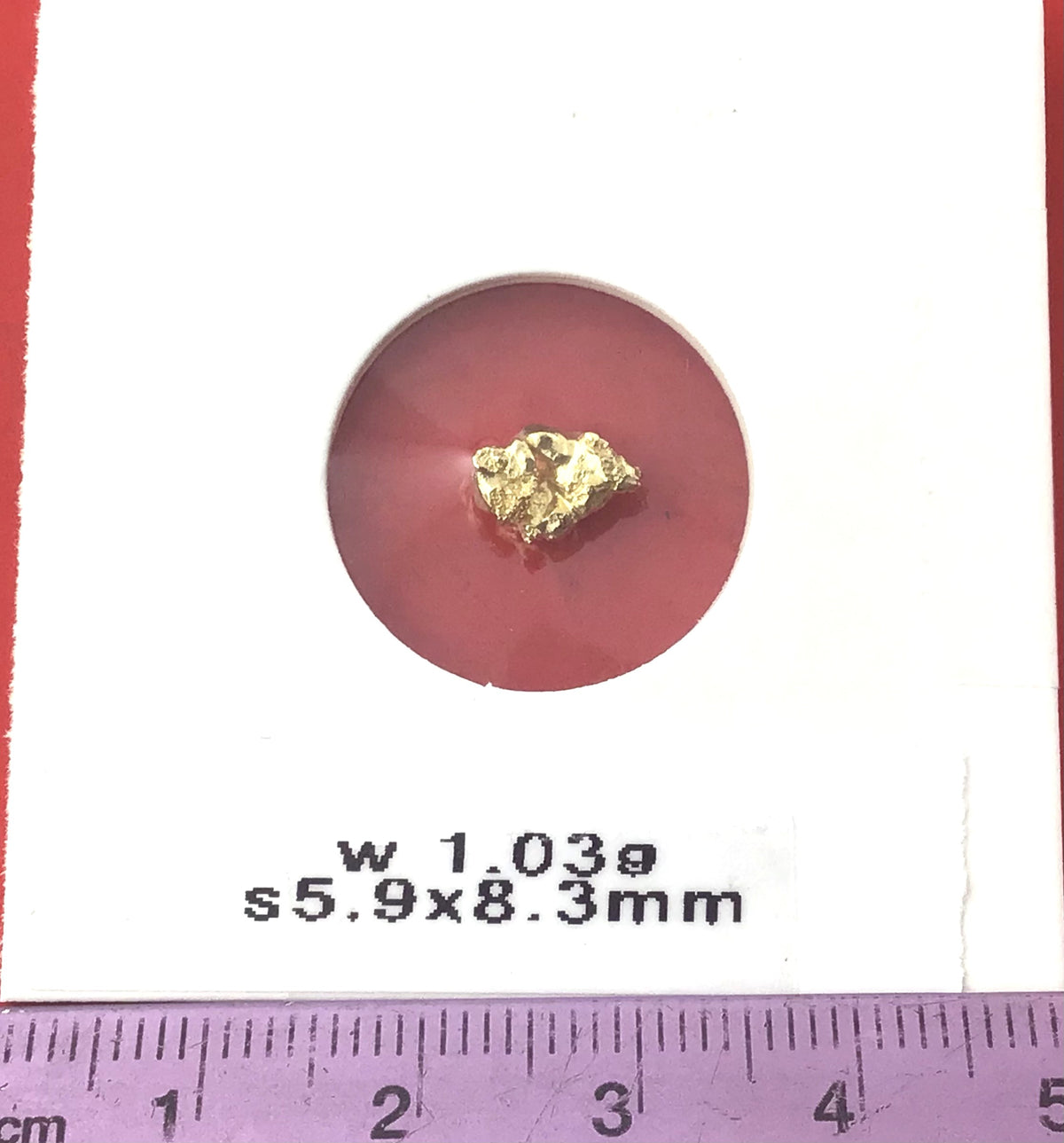 Gold Nugget Australian 1.03 grams Natural Native Hand Prospected High Quality
