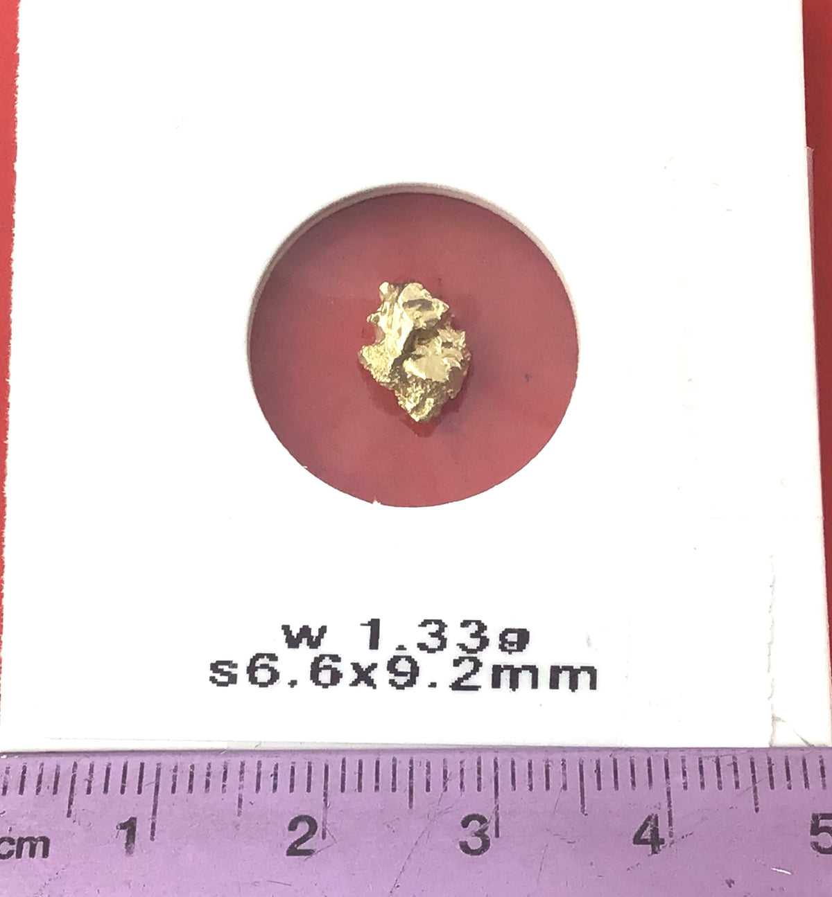 Gold Nugget Australian 1.33 grams Natural Native Hand Prospected High Quality
