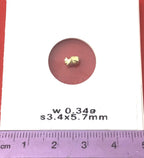 Gold Nugget Australian 0.34 grams Natural Native Hand Prospected High Quality