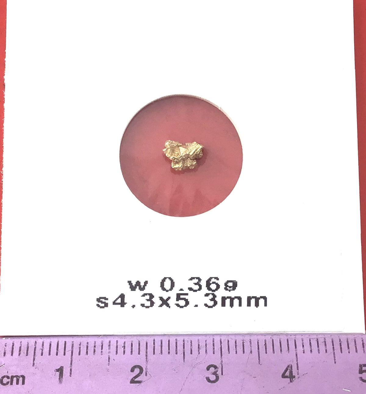 Gold Nugget Australian 0.36 grams Natural Native Hand Prospected High Quality