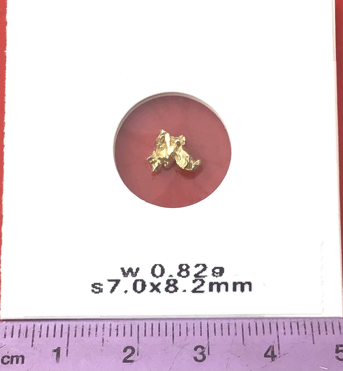 Gold Nugget Australian 0.82 grams Natural Native Hand Prospected High Quality