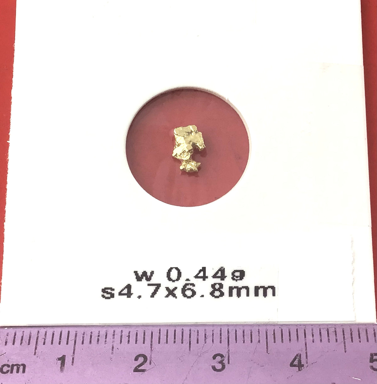 Gold Nugget Australian 0.44 grams Natural Native Hand Prospected High Quality