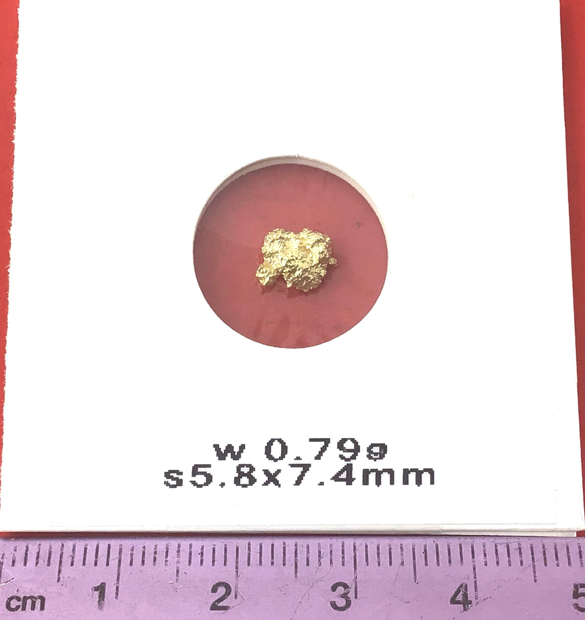 Gold Nugget Australian 0.79 grams Natural Native Hand Prospected High Quality