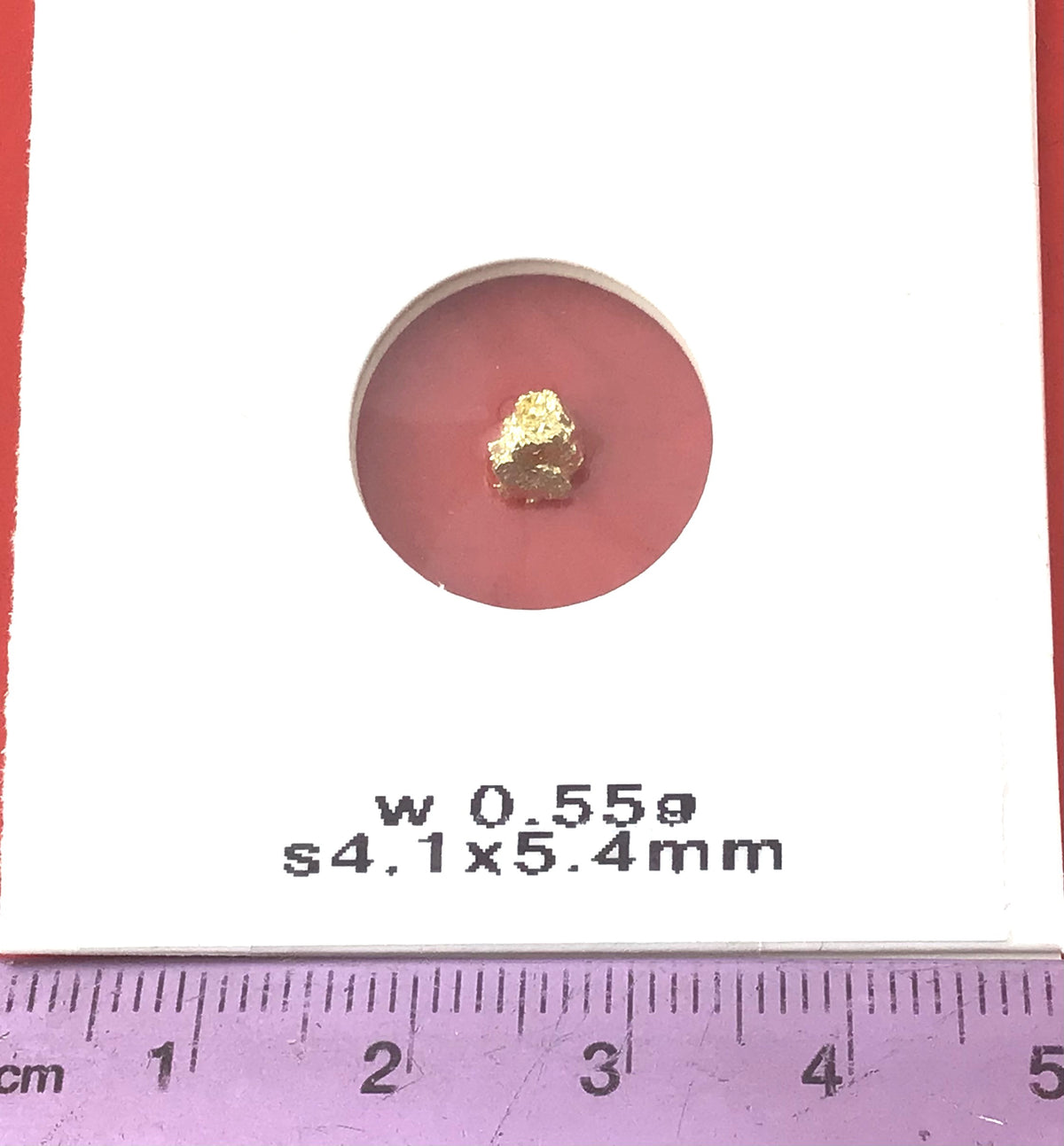 Gold Nugget Australian 0.55 grams Natural Native Hand Prospected High Quality