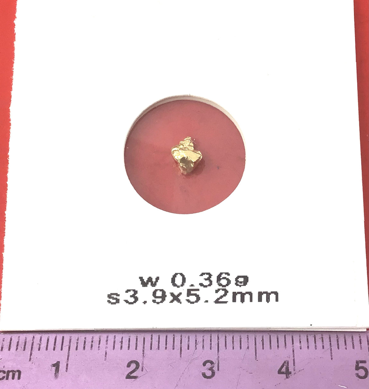 Gold Nugget Australian 0.36 grams Natural Native Hand Prospected High Quality