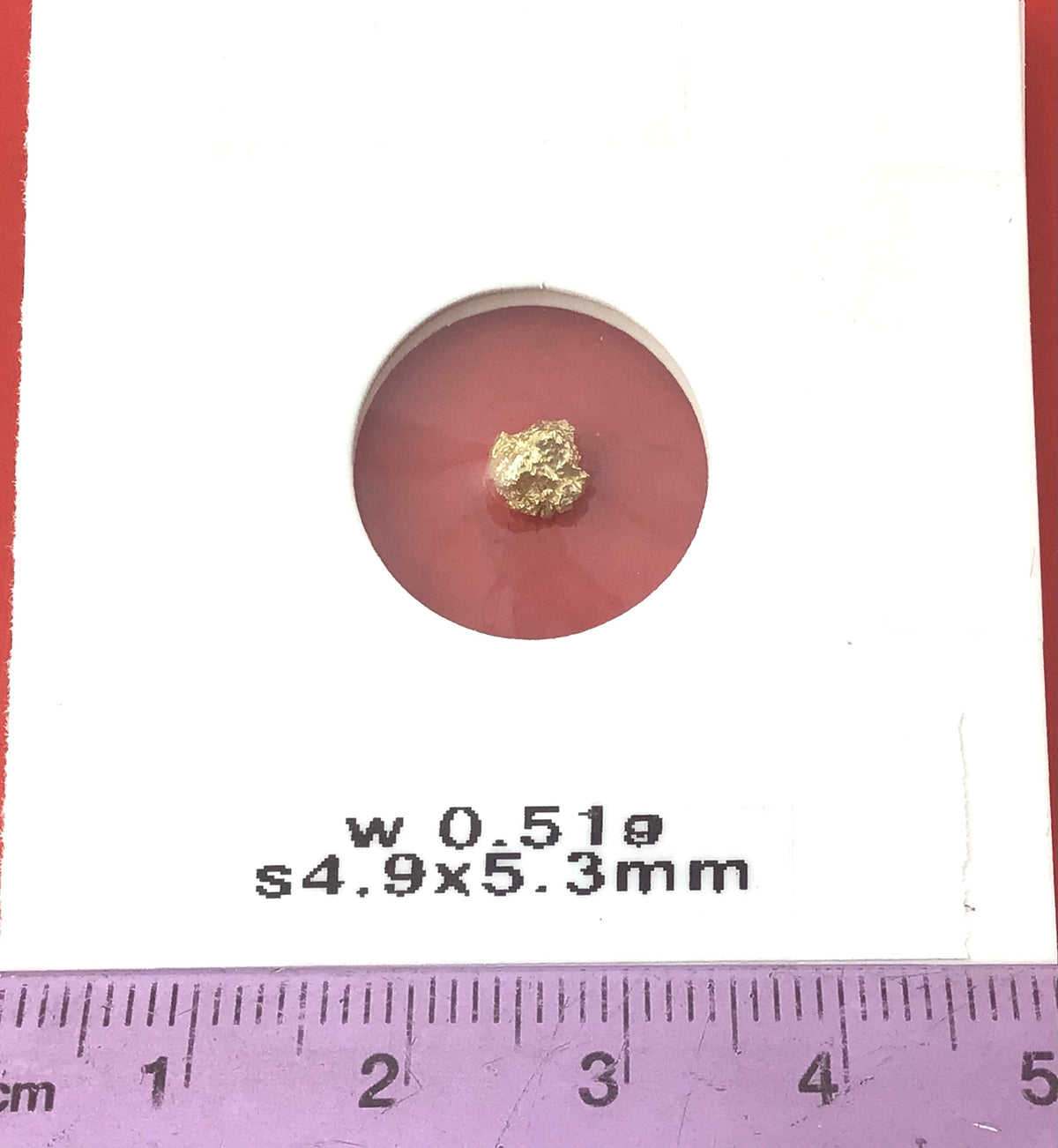 Gold Nugget Australian 0.51 grams Natural Native Hand Prospected High Quality
