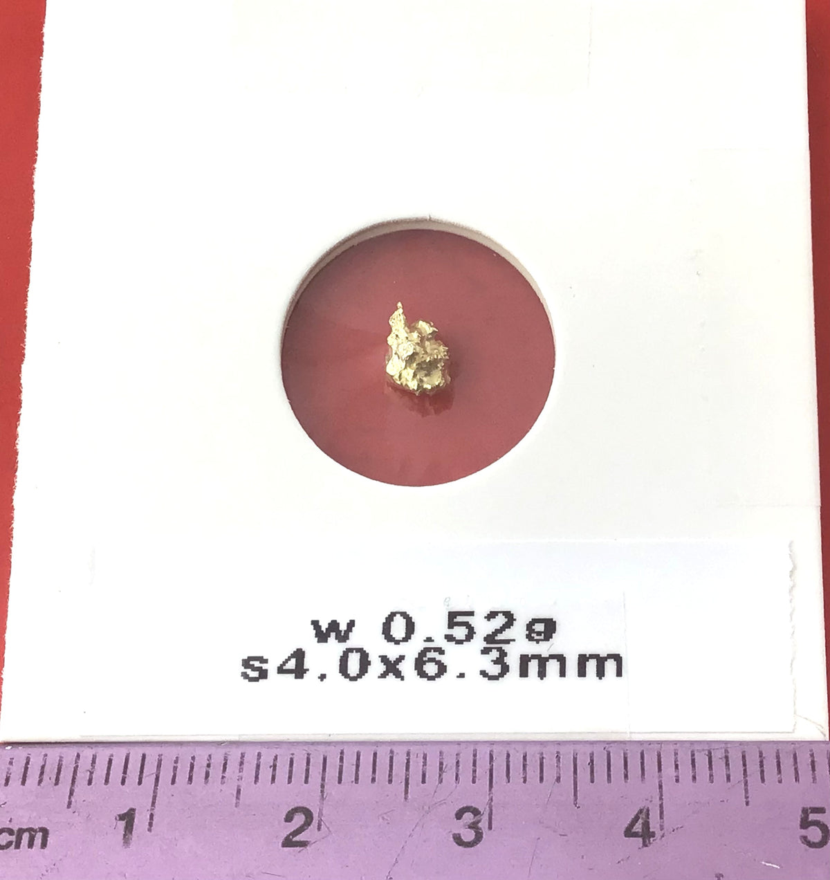 Gold Nugget Australian 0.52 grams Natural Native Hand Prospected High Quality