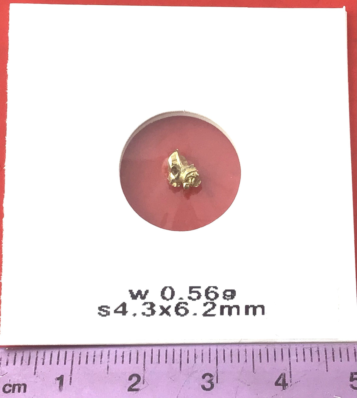 Gold Nugget Australian 0.56 grams Natural Native Hand Prospected High Quality