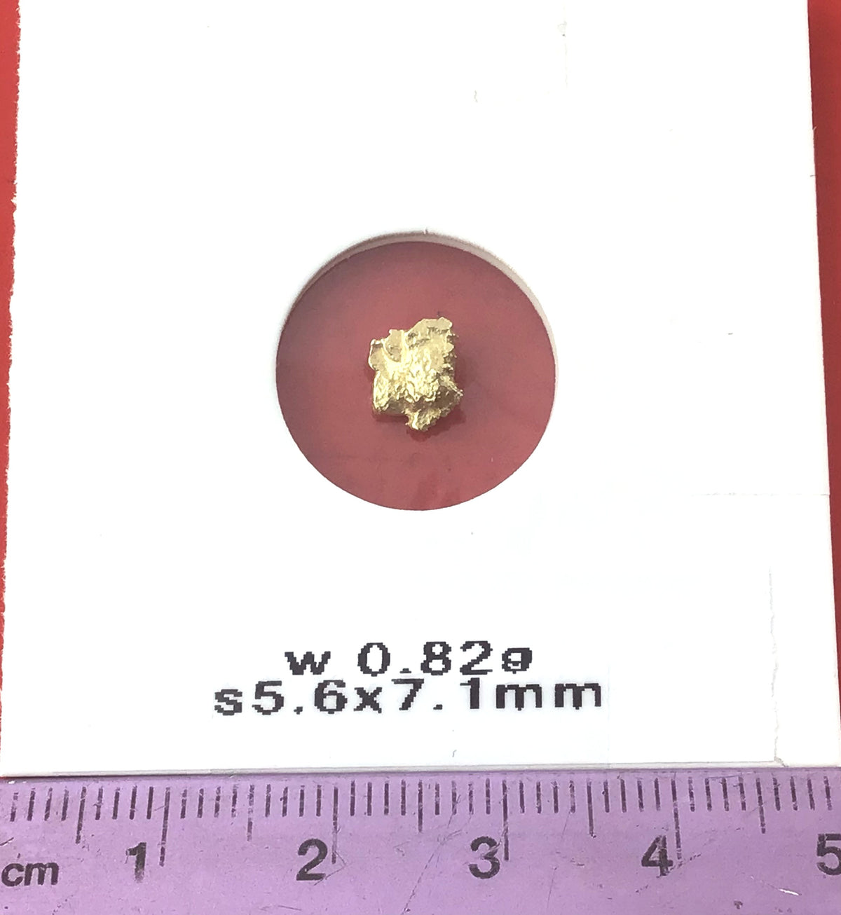 Gold Nugget Australian 0.82 grams Natural Native Hand Prospected High Quality