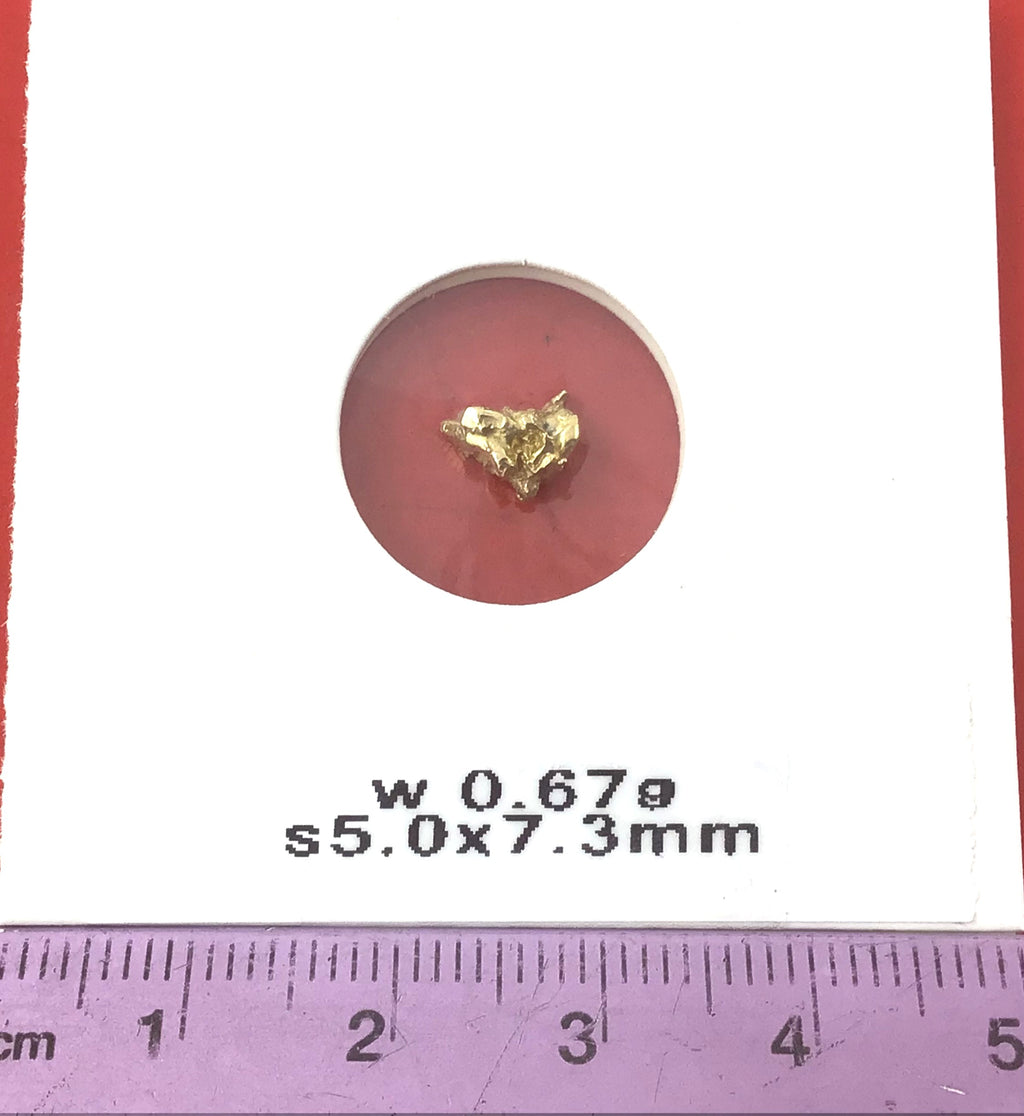 Gold Nugget Australian 0.67 grams Natural Native Hand Prospected High Quality