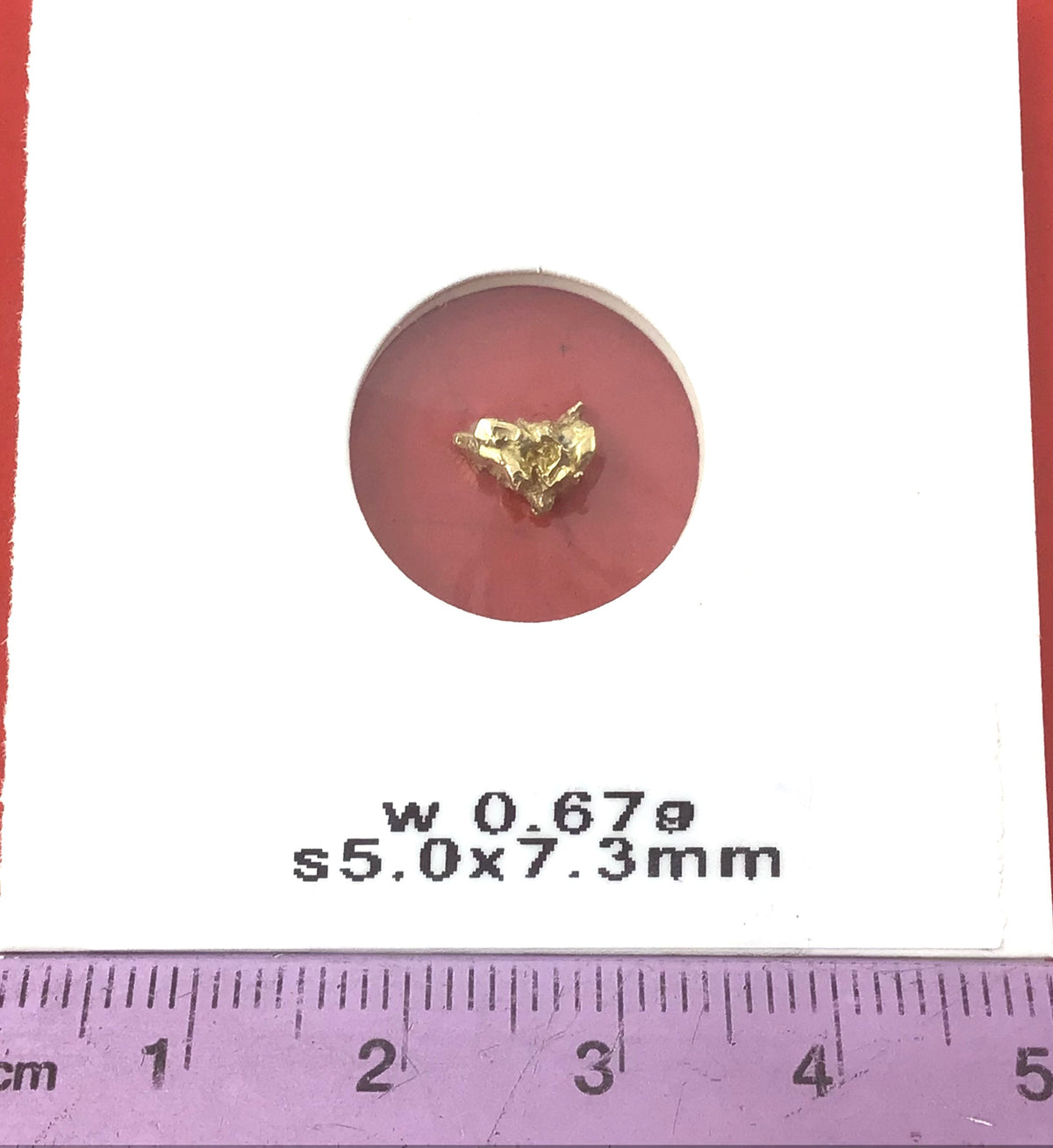 Gold Nugget Australian 0.67 grams Natural Native Hand Prospected High Quality