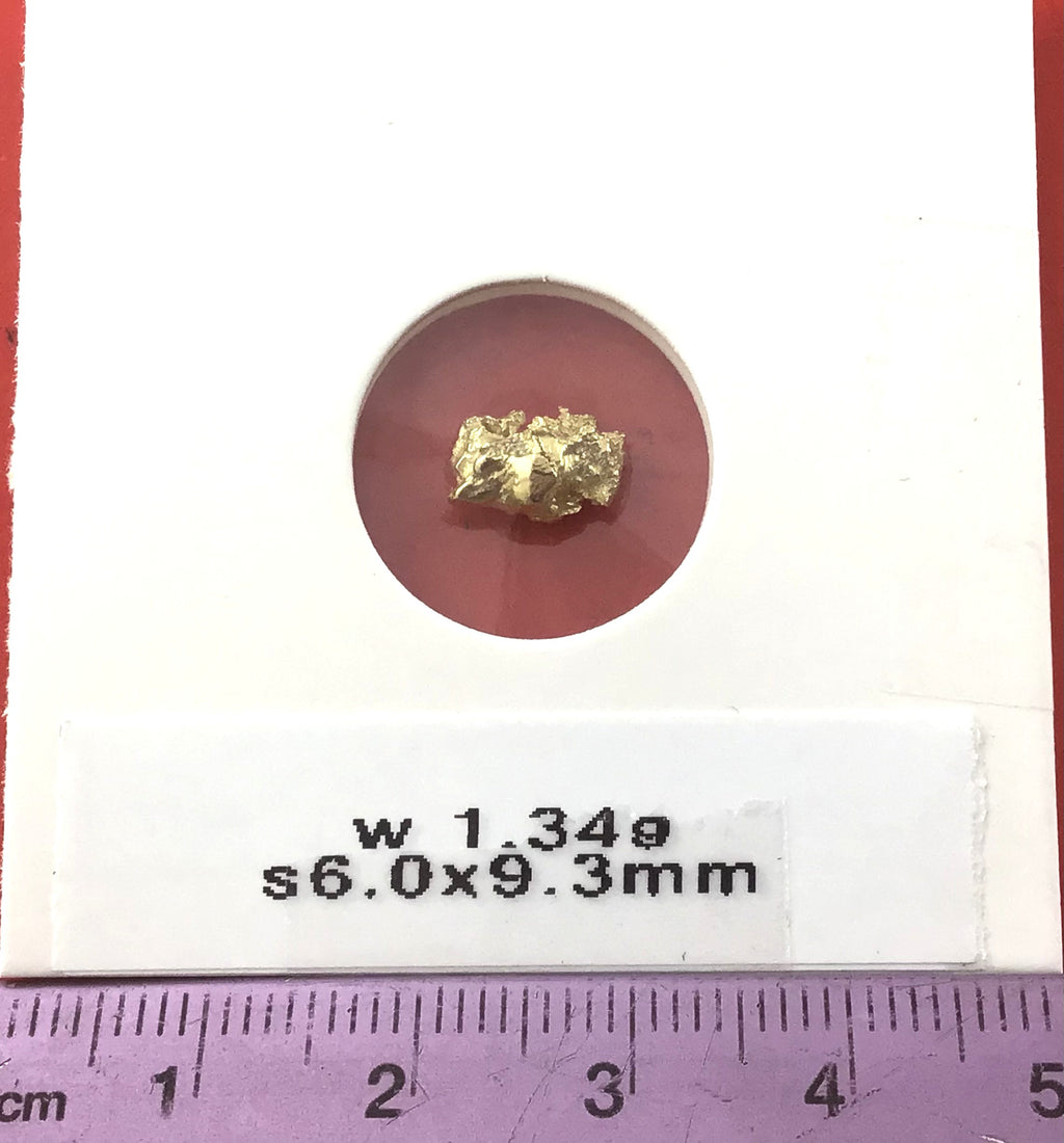 Gold Nugget Australian 1.34 grams Natural Native Hand Prospected High Quality