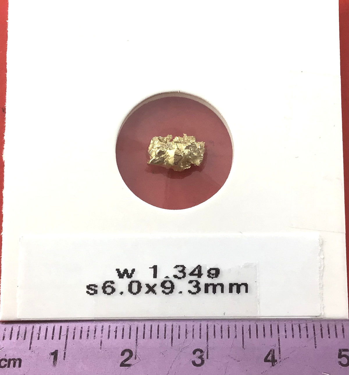 Gold Nugget Australian 1.34 grams Natural Native Hand Prospected High Quality