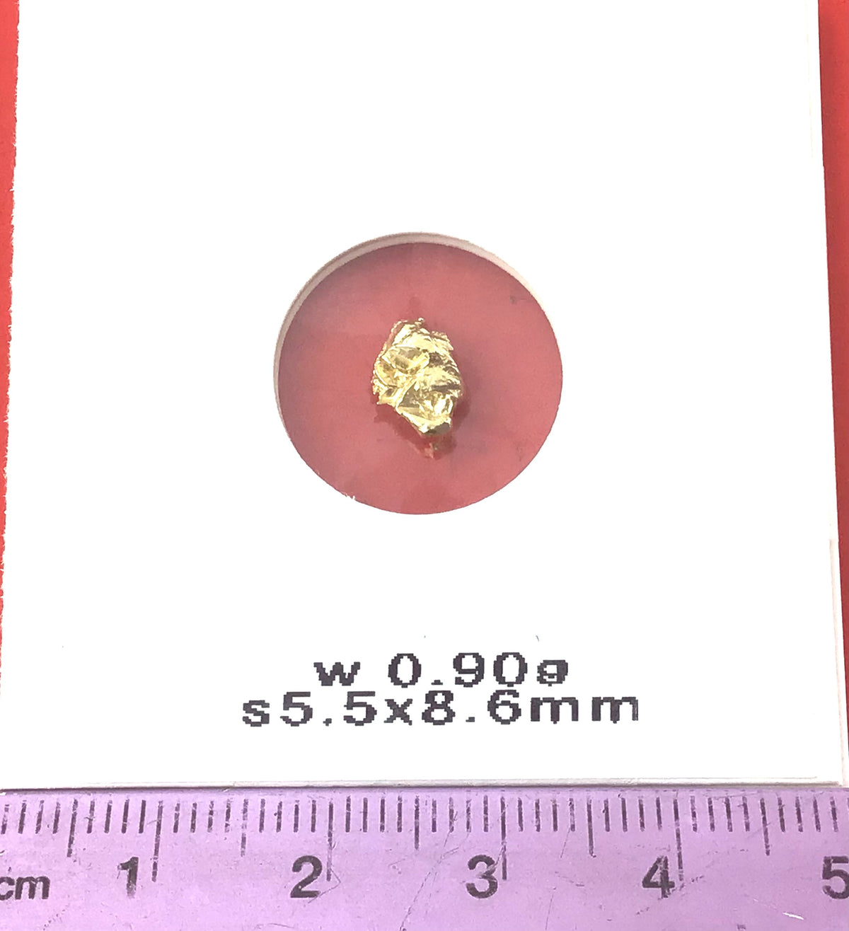 Gold Nugget Australian 0.90 grams Natural Native Hand Prospected High Quality