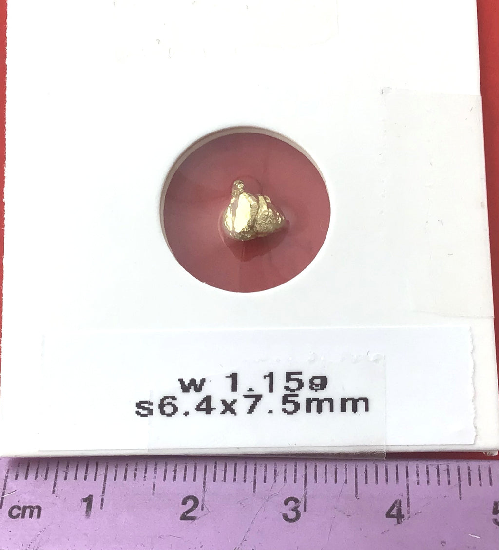 Gold Nugget Australian 1.15 grams Natural Native Hand Prospected High Quality