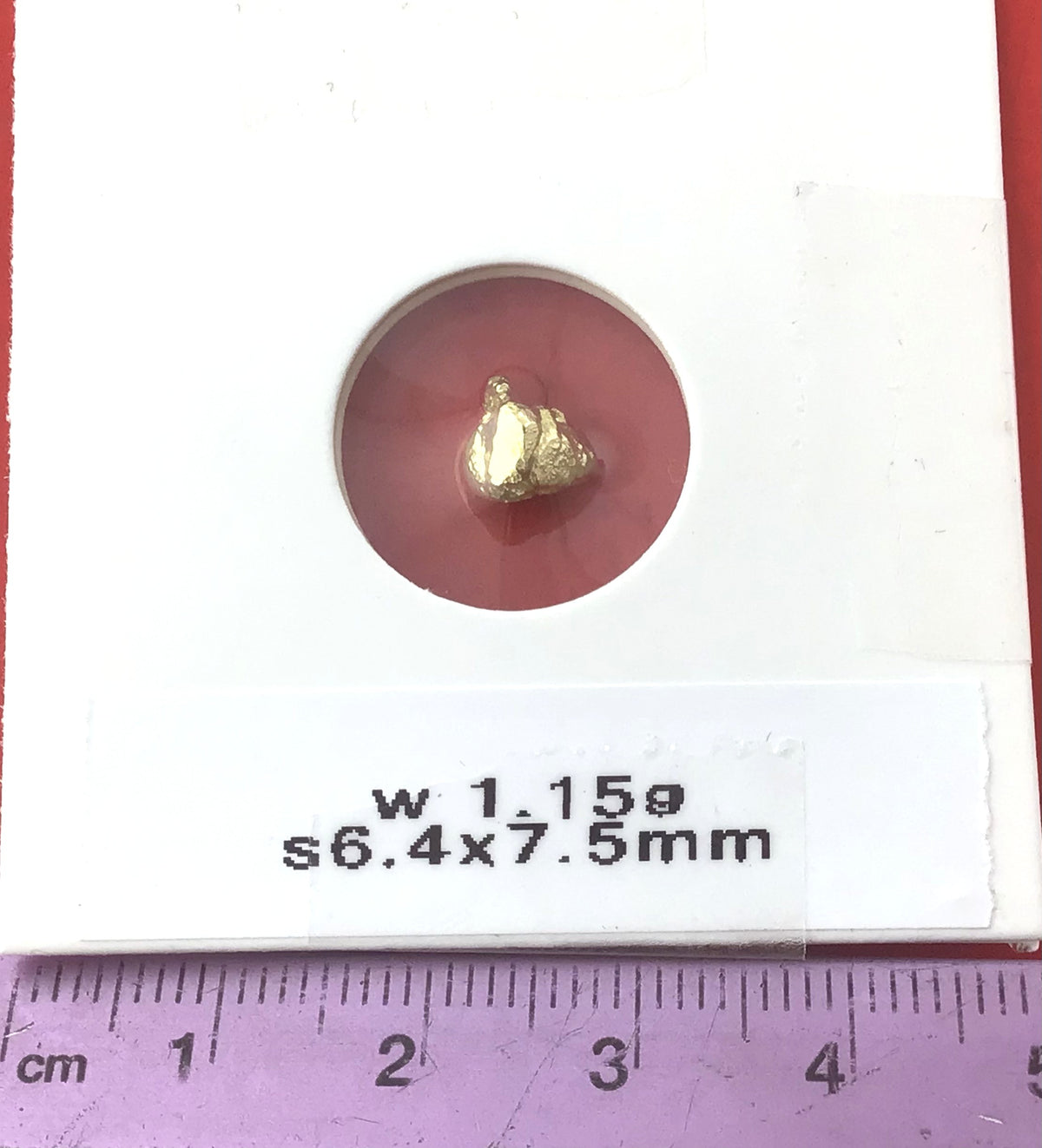 Gold Nugget Australian 1.15 grams Natural Native Hand Prospected High Quality