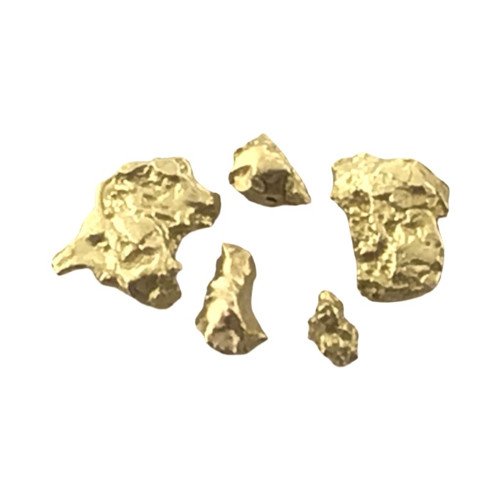 Gold Nugget Australian 0.80 grams 5 pieces Natural Native Hand Prospected High Quality