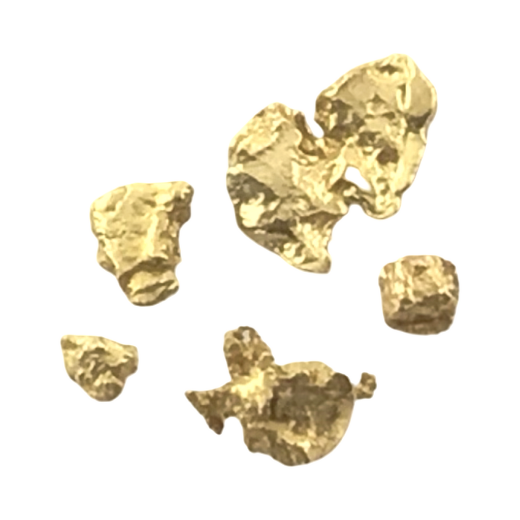 Gold Nugget Australian 0.70 grams 5 pieces Natural Native Hand Prospected High Quality