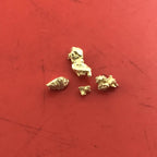Gold Nugget Australian 0.50 grams 4 pieces Natural Native Hand Prospected High Quality