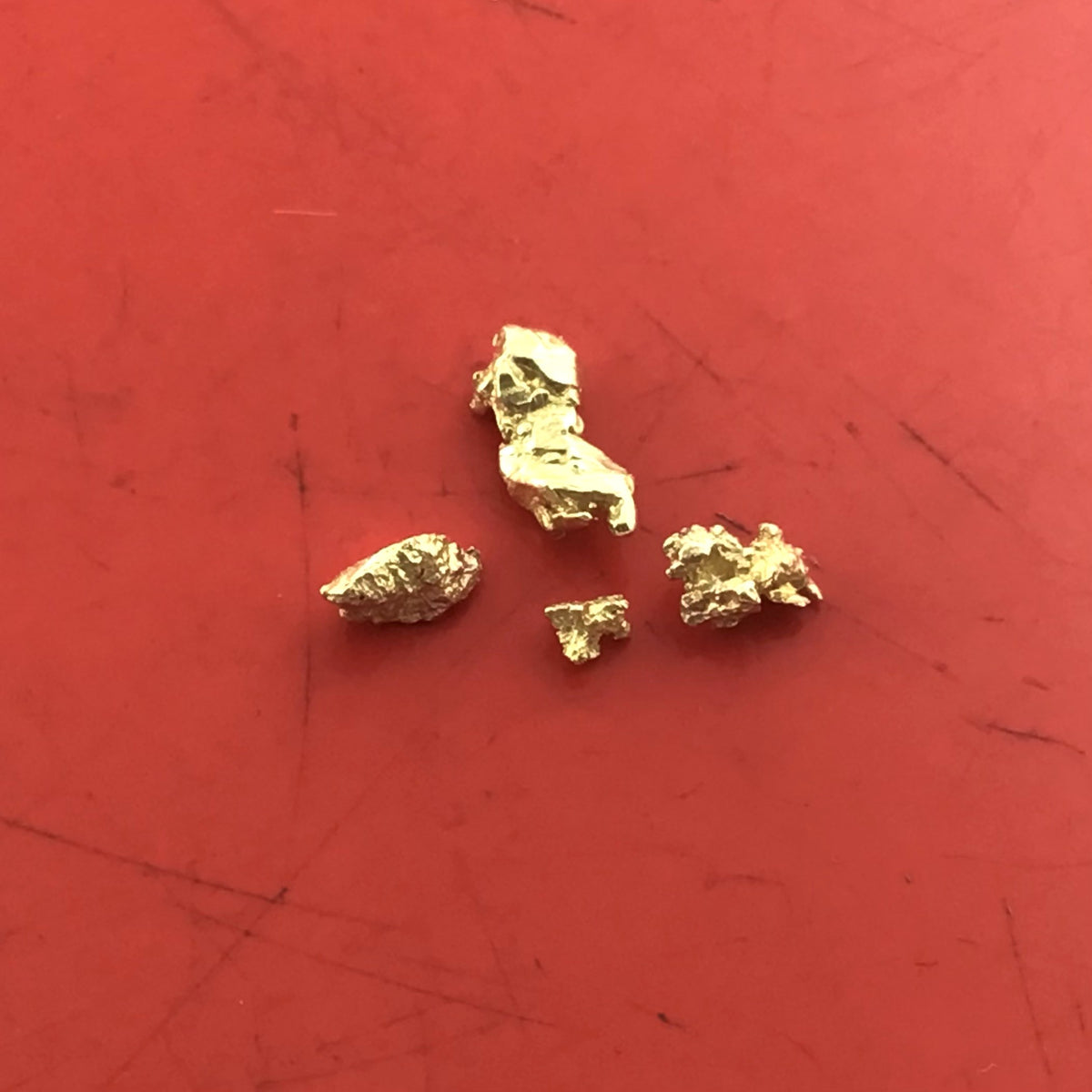 Gold Nugget Australian 0.50 grams 4 pieces Natural Native Hand Prospected High Quality