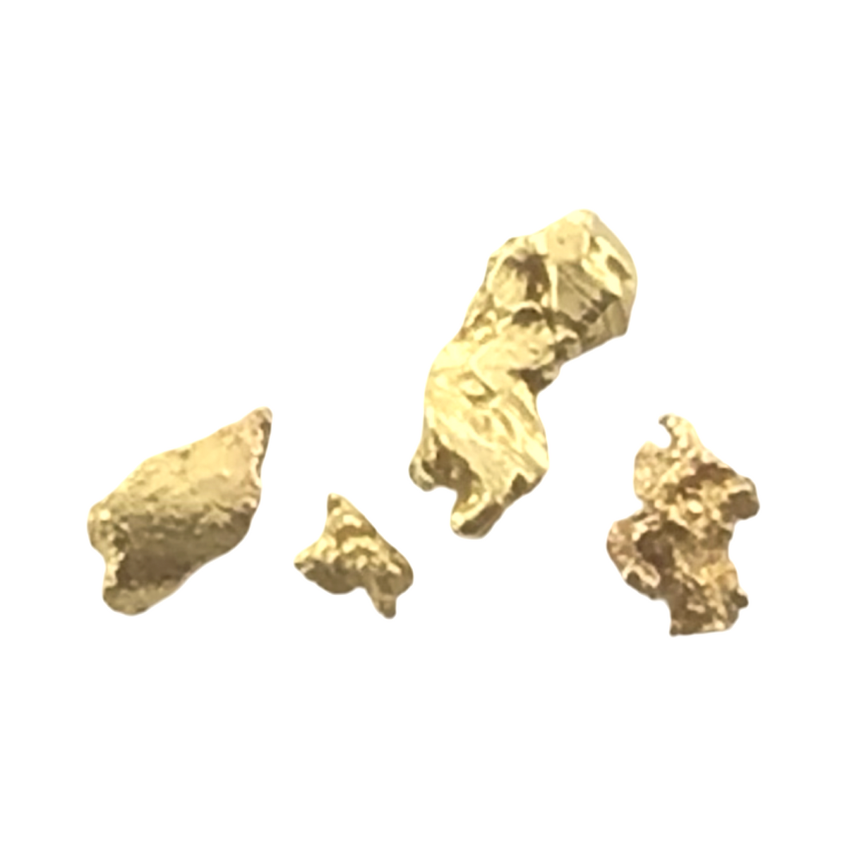 Gold Nugget Australian 0.50 grams 4 pieces Natural Native Hand Prospected High Quality
